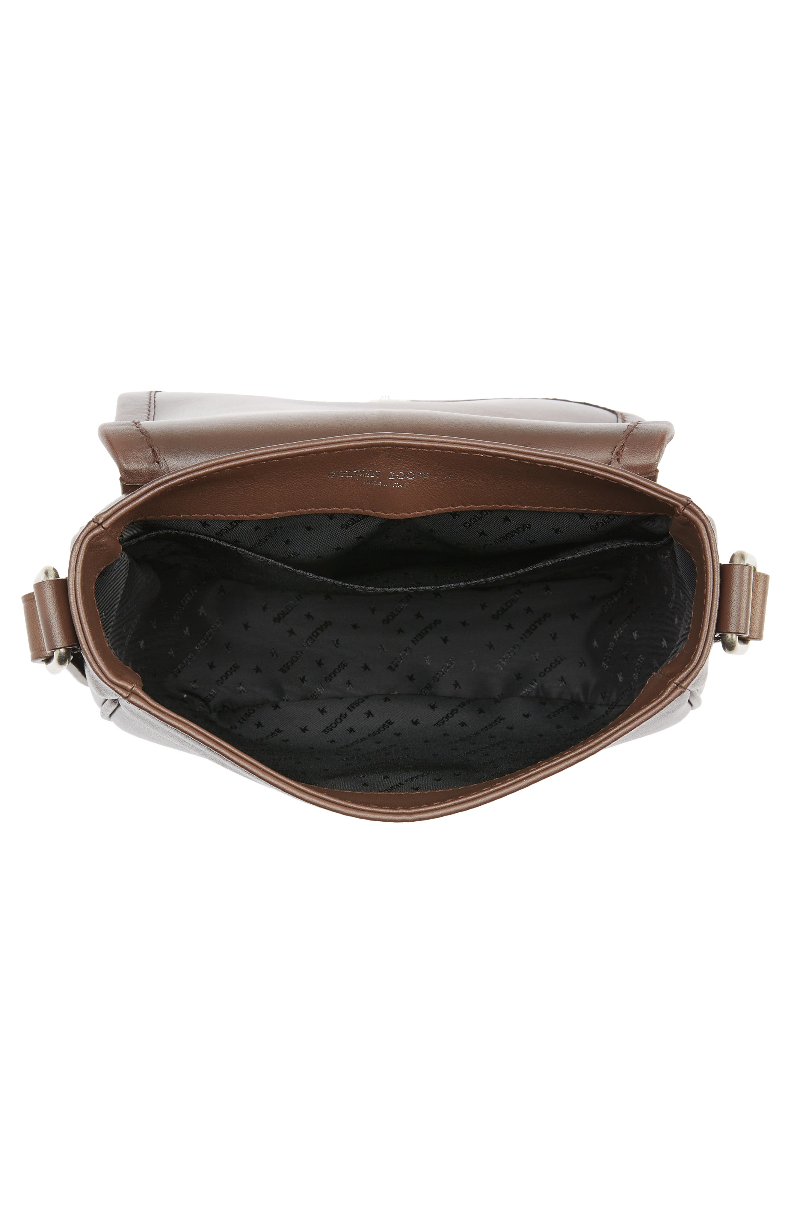 Golden Goose Small Rodeo Leather Shoulder Bag, Alternate, color, 