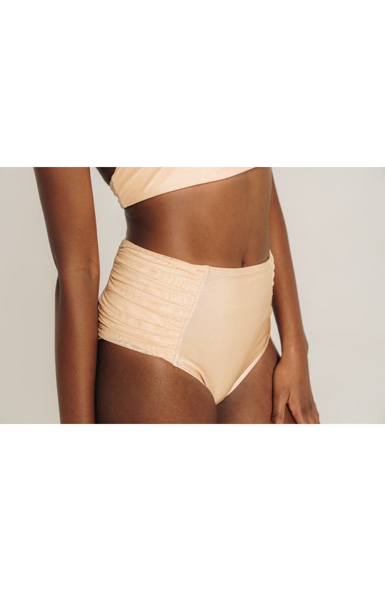 TUTUBLUE Women's Swim Bottom - UPF 50+, Alternate, color, Neutral Beige Or Tan