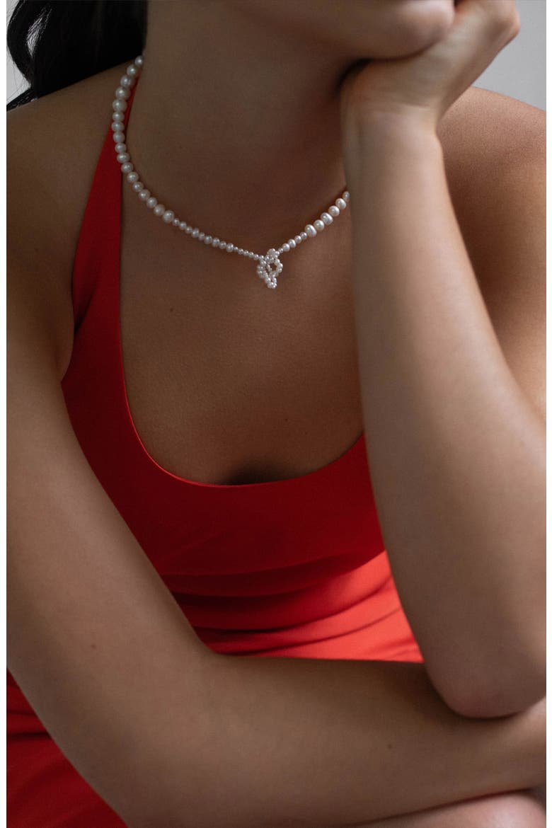 Freshwater Pearl Necklace, Alternate, color, 18CT GOLD PLATED