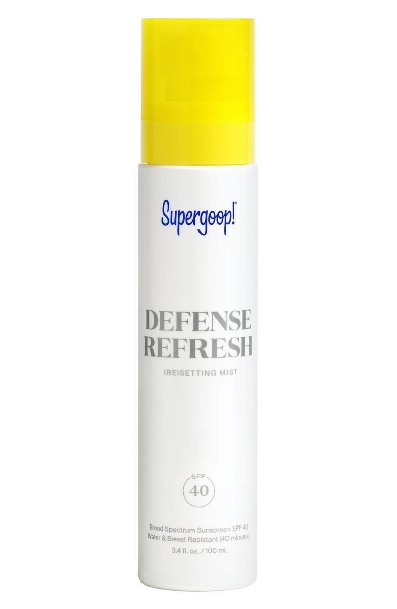 Supergoop!<sup>®</sup> Defense Refresh (Re)setting Mist SPF 40 Sunscreen, Main, color, 