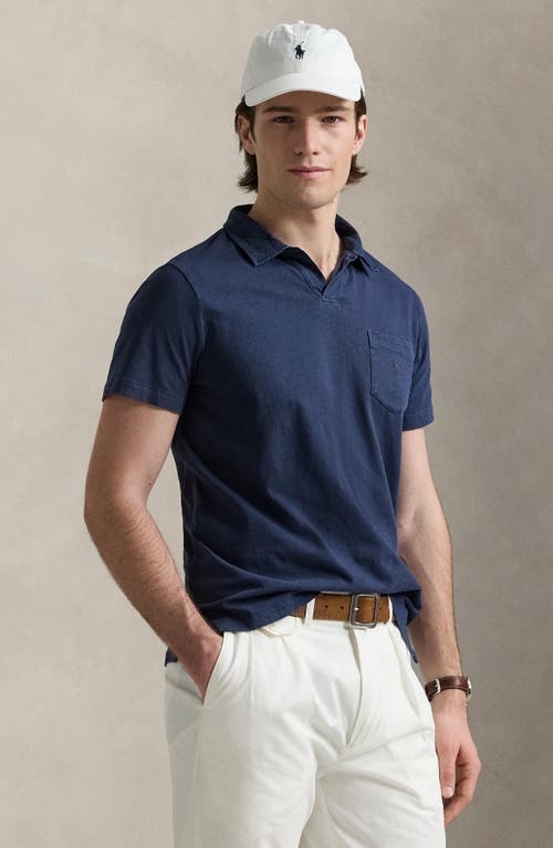Polo Ralph Lauren Spugna Polo In Newport Navy