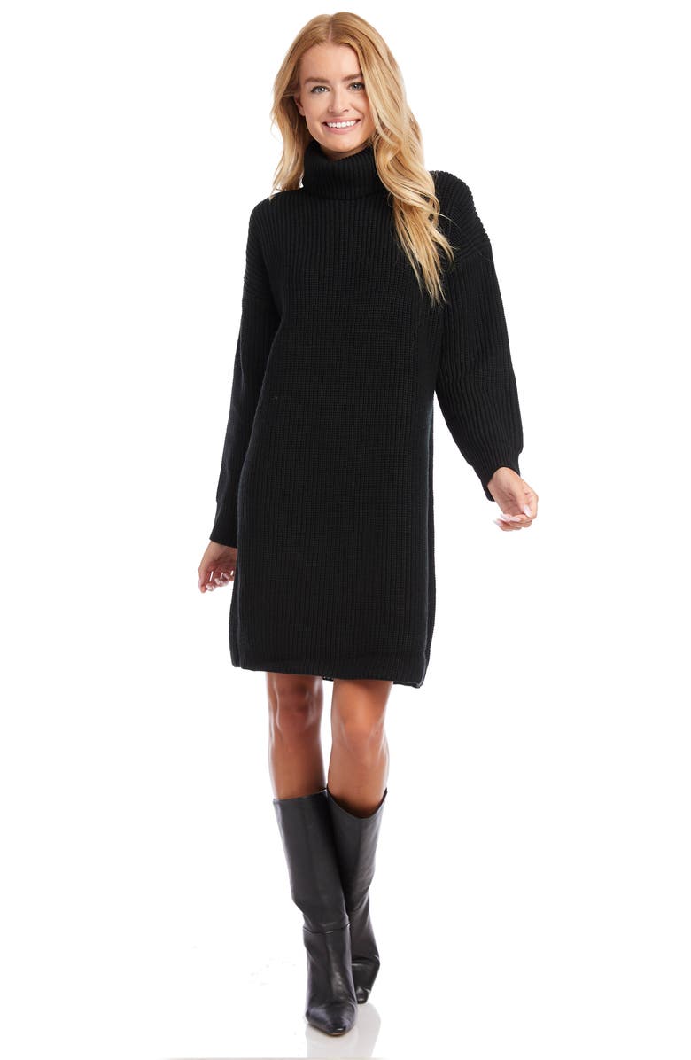 Karen Kane Long Sleeve Turtleneck Sweater Dress, Alternate, color,