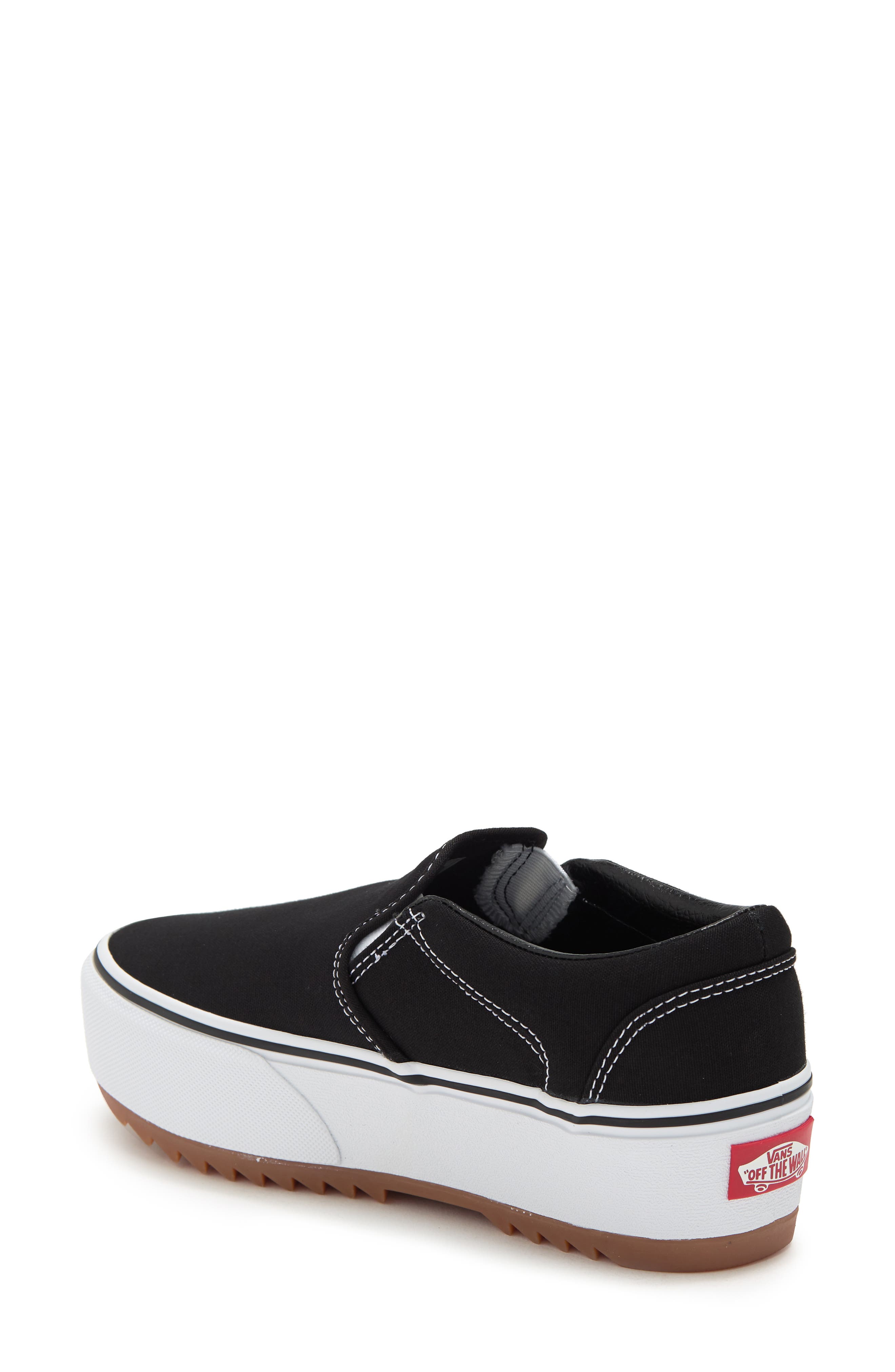 Vans Asher Slip-On Platform Sneaker, Alternate, color, 