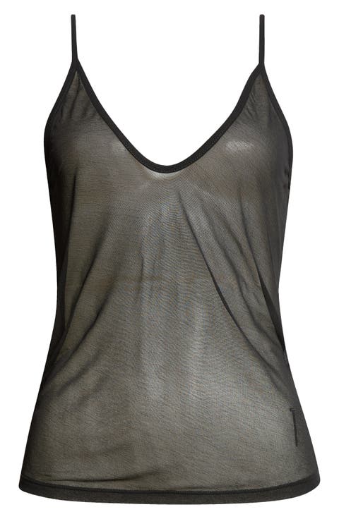 Sheer Crepe Jersey Tank