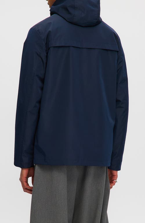 Noize Andreas Water Resistant Rain Coat In Blue