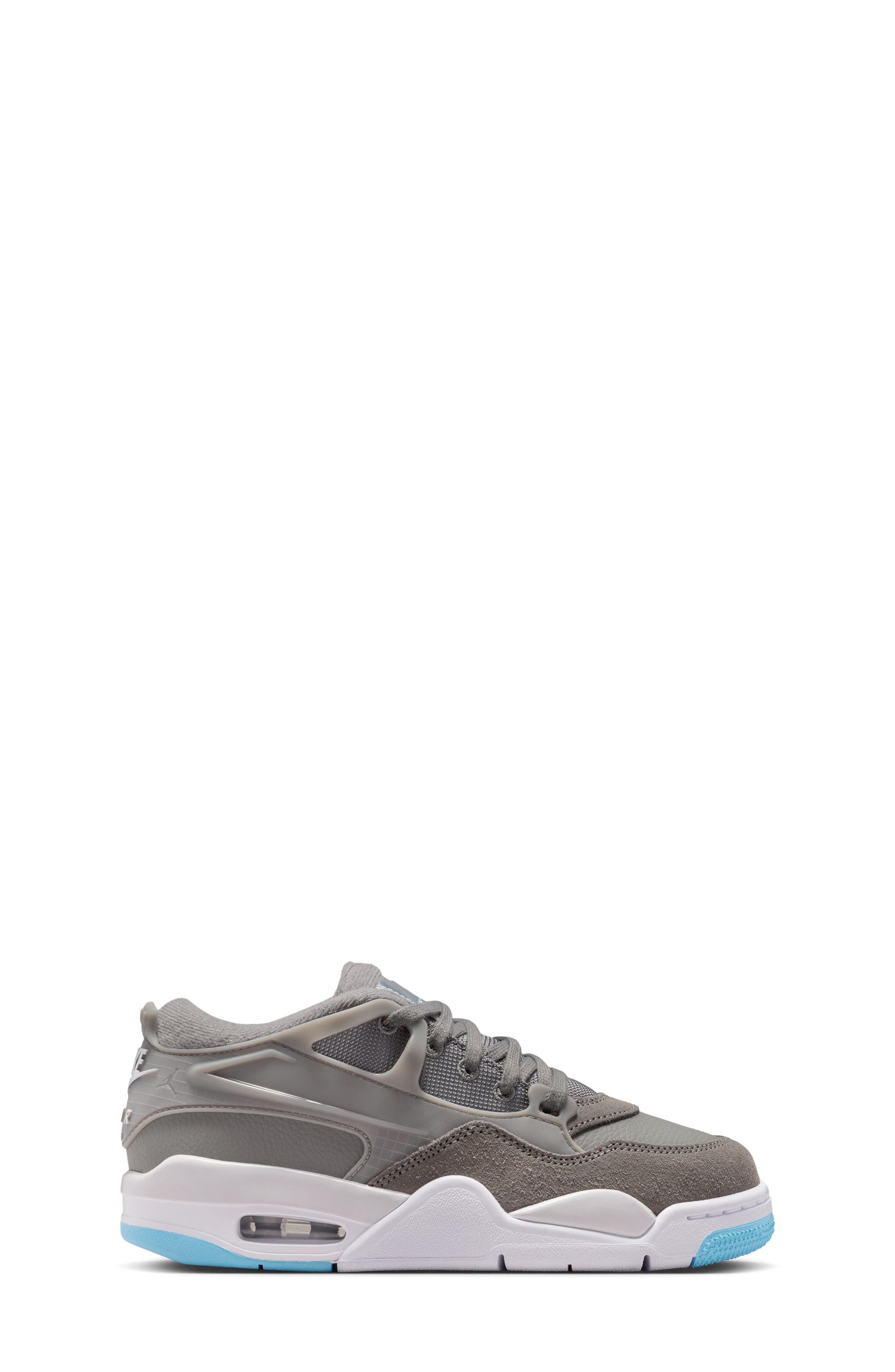 Kids' Air Jordan 4 RM Sneaker, Alternate, color, PEWTER/ BLUE CHILL/ WHITE