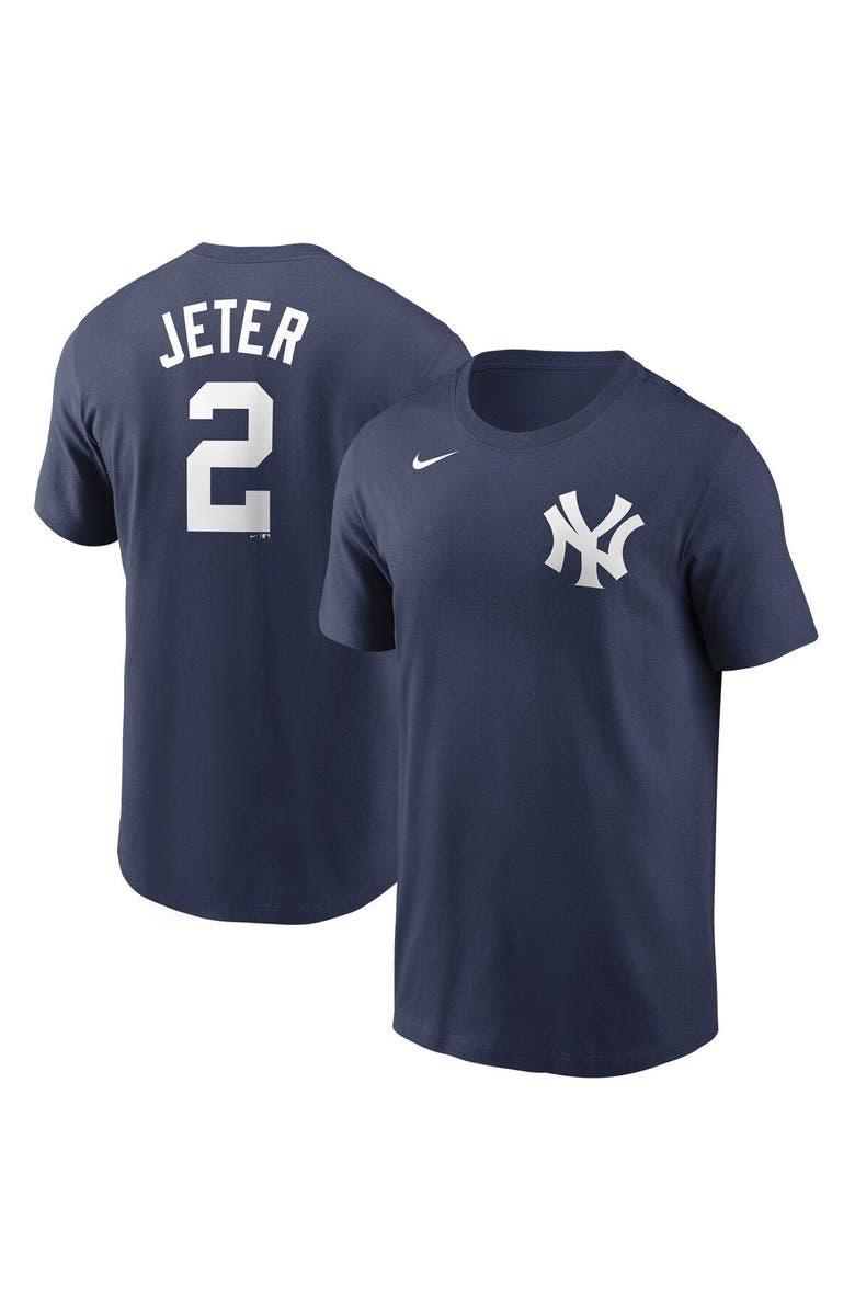 Nike Men's Nike Derek Jeter Navy New York Yankees Name & Number T-Shirt, Alternate, color,
