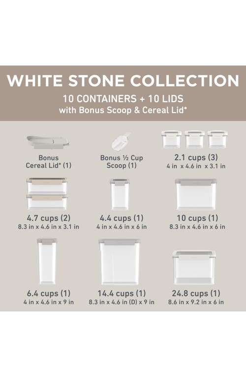 BENTGO BENTGO 10-PIECE FOOD STORAGE PANTRY CONTAINERS