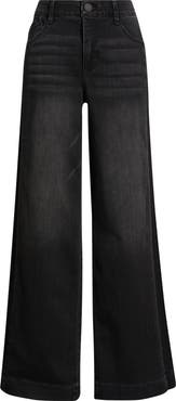 Wit & Wisdom Gracie Skyrise Double Side Seam Wide Leg Jeans