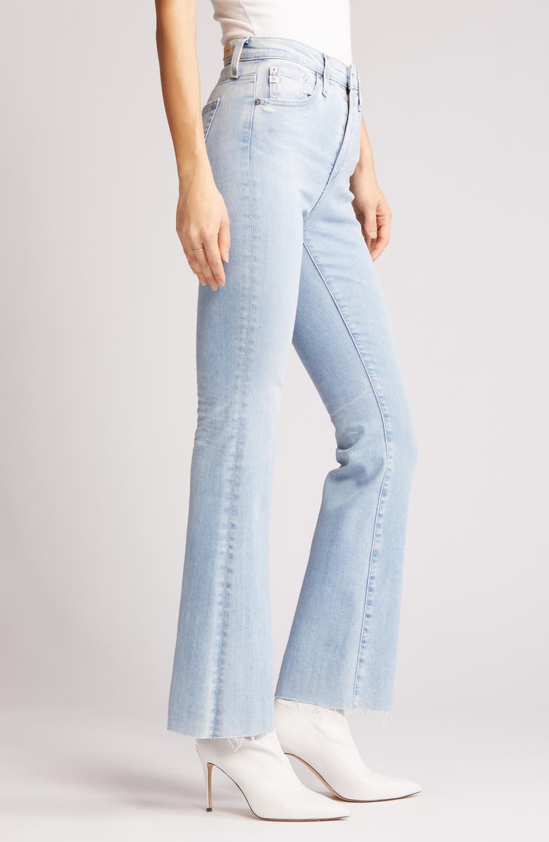 AG Farrah High Waist Fray Hem Bootcut Jeans, Alternate, color, 21 Years Coastline