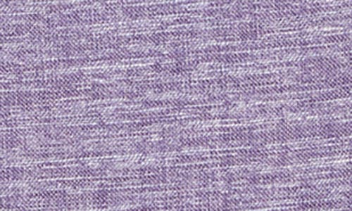 David Donahue Short Sleeve Linen & Cotton Sport Shirt In Violet