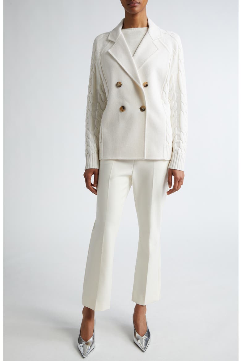 Parata Flare Leg Ankle Trousers, Alternate, color, VANILLA