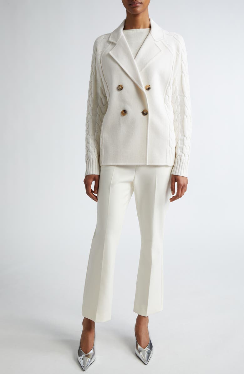 Max Mara Micio Double Breasted Wool & Cashmere Cardigan, Alternate, color, 