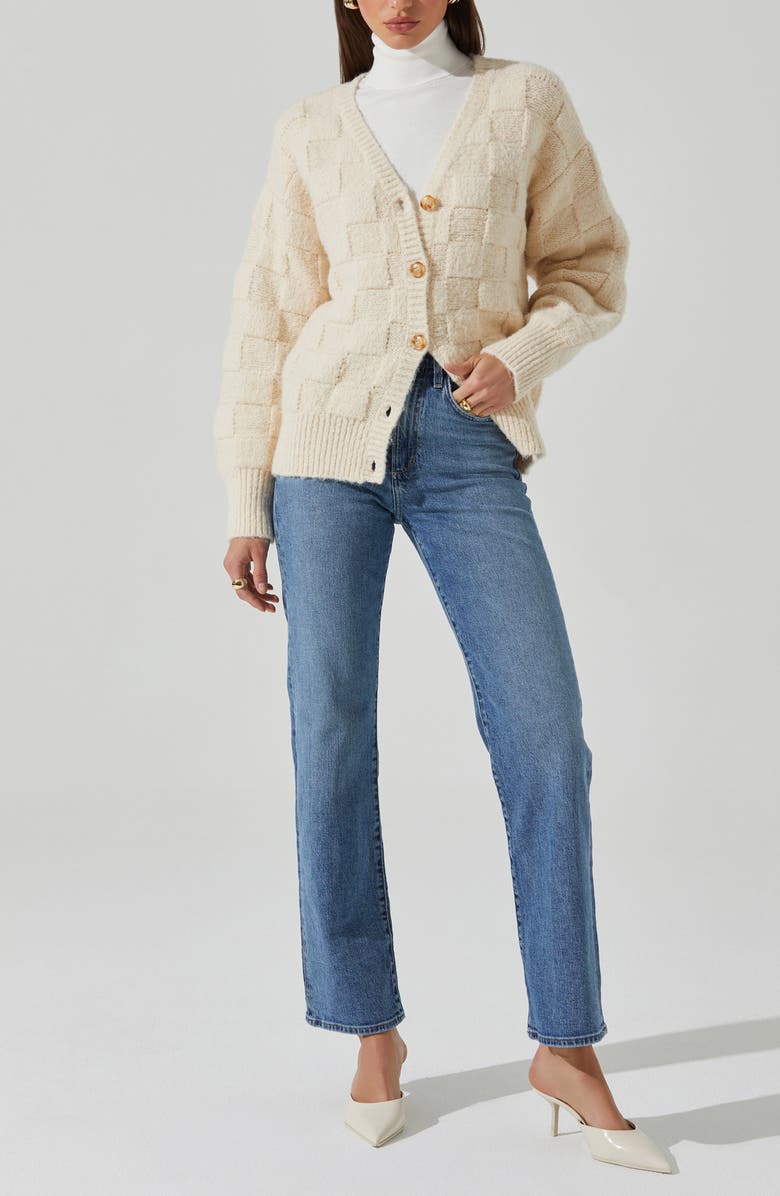 ASTR the Label Quinby Basket Weave Stitch Cardigan, Alternate, color,