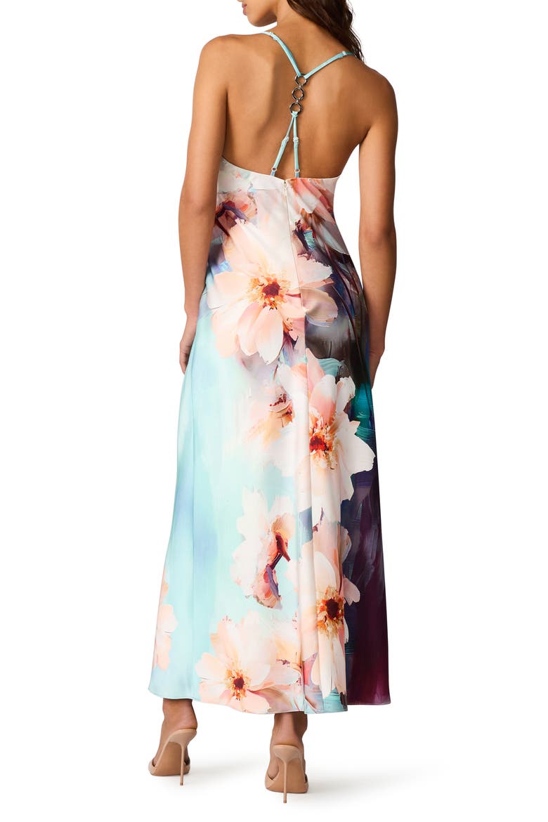 Gilette Floral Column Maxi Dress, Alternate, color, PETAL