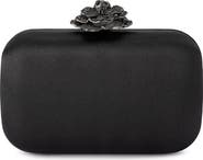 Olga Berg Rosa Crystal Lock Frame Clutch