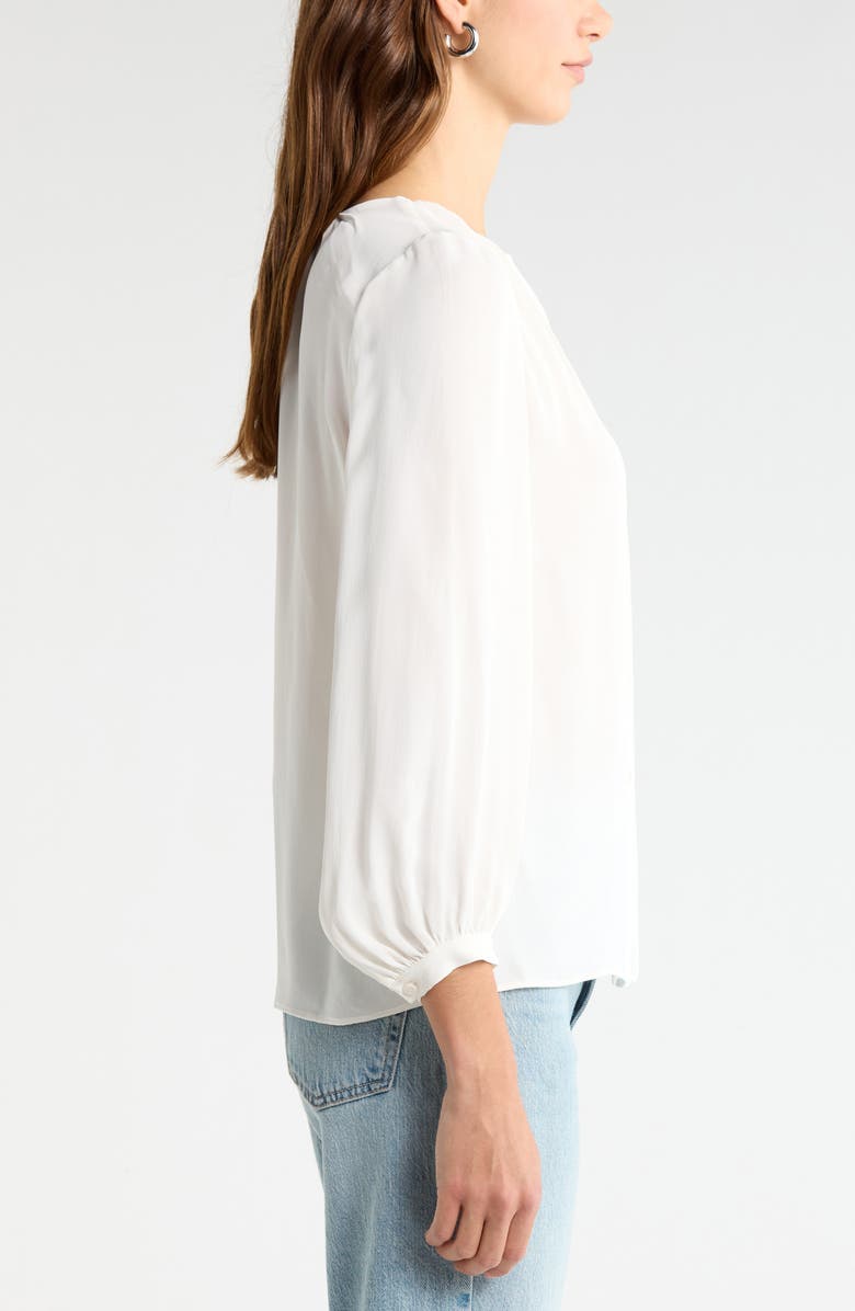 Nordstrom V-Neck Button-Up Top, Alternate, color, Ivory Tofu