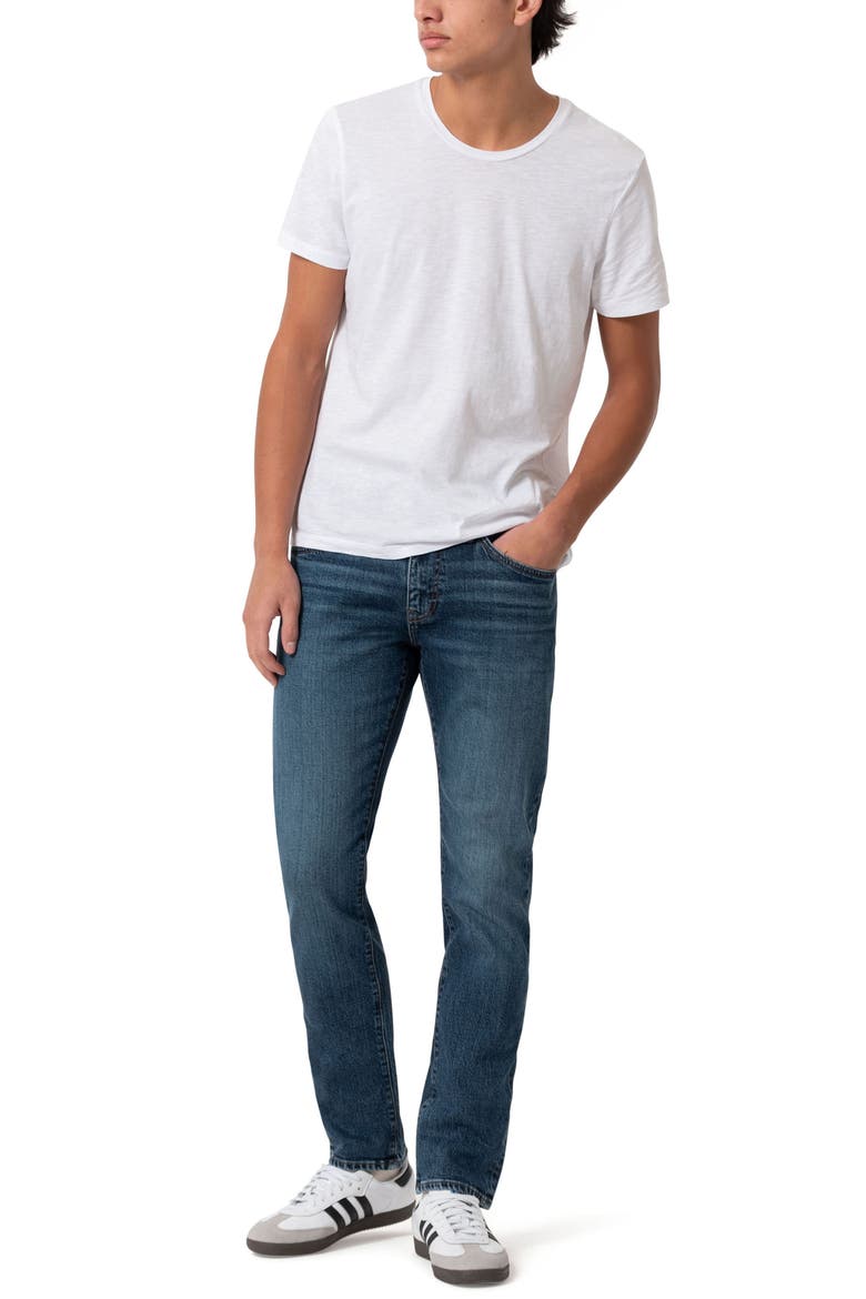 Marcus Slim Straight Leg Jeans, Alternate, color, DARK BRUSHED CLASSIC BLUE