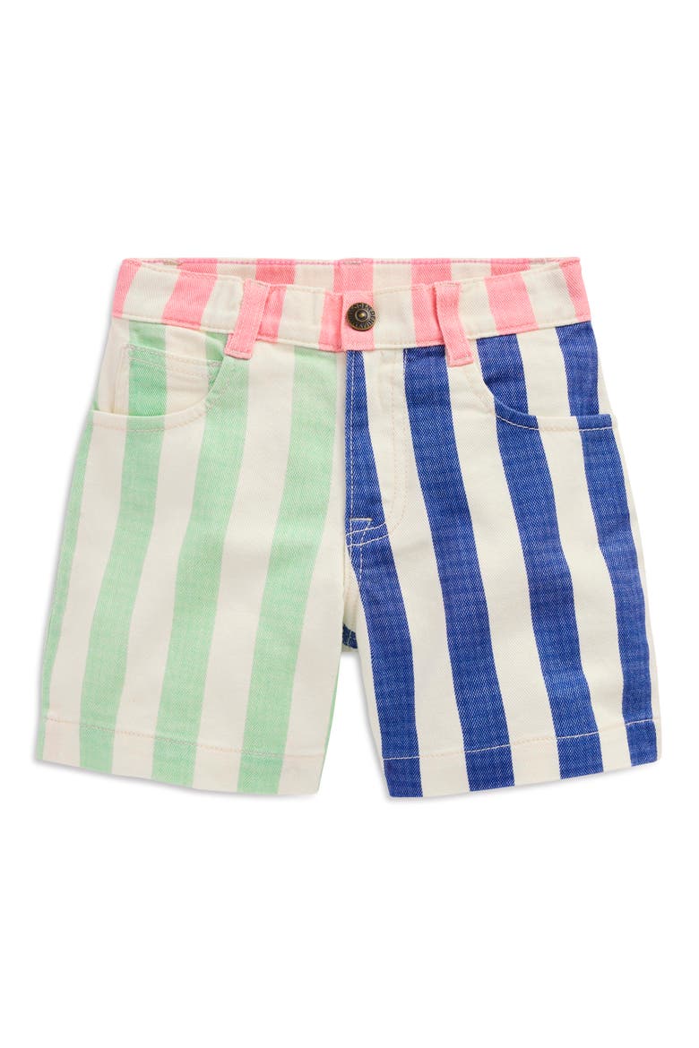 Kids' Stripe Denim Shorts, Main, color, MULTI HOTCH POTCH STRIPE