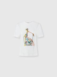 Missoni Crew-neck T-shirt In Cotton Jersey With Print And Logo
