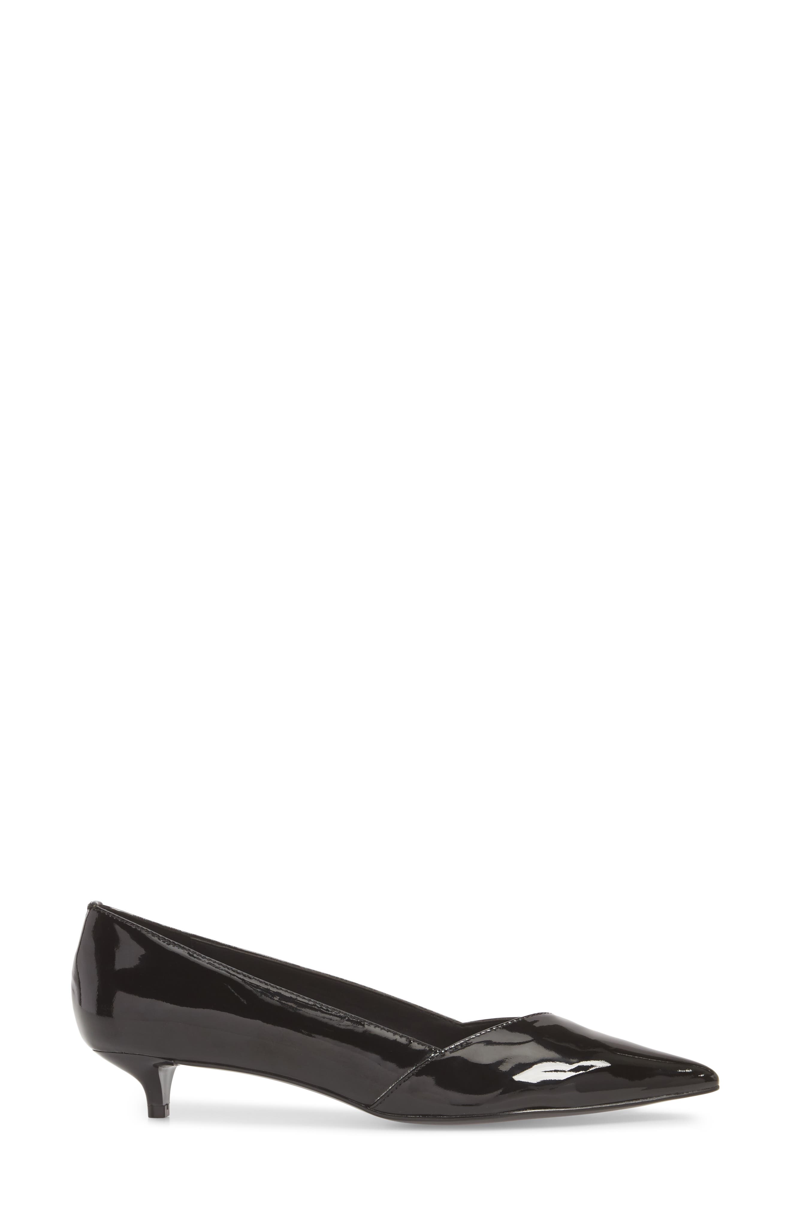 Mai Kitten Heel Pump, Alternate, color, BLACK LEATHER