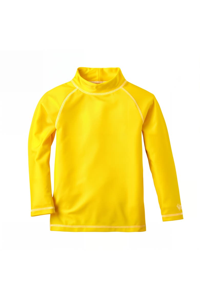 Long Sleeve Sun & Swim Shirt, Main, color, Cyber Yellow