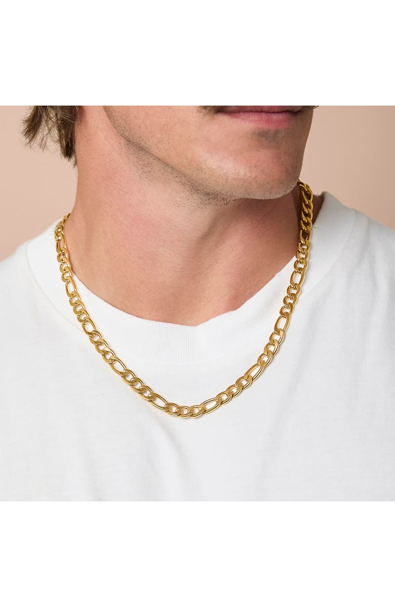 Lucky Brand Figaro Chain Necklace, Alternate, color, Gold