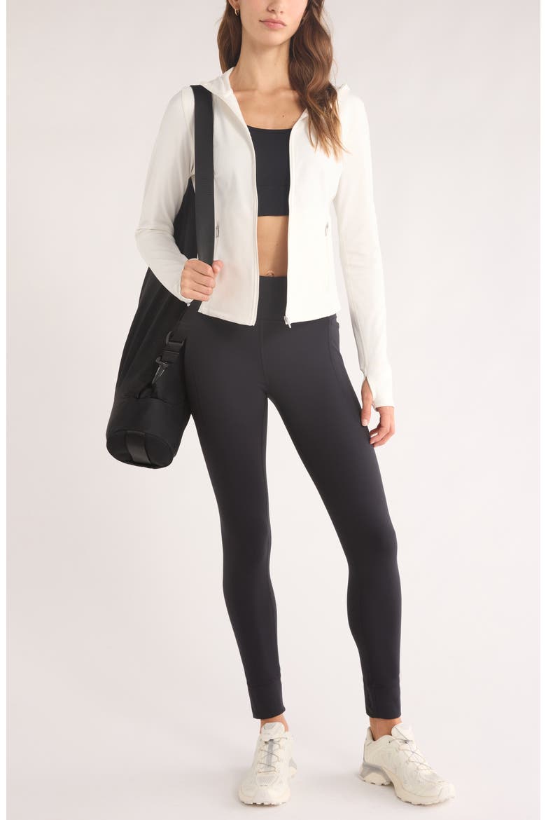 Cozy Tech Pocket Leggings, Alternate, color, BLACK