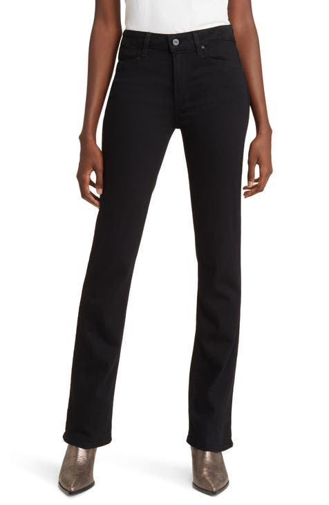 Manhattan High Waist Bootcut Jeans (Black Shadow)