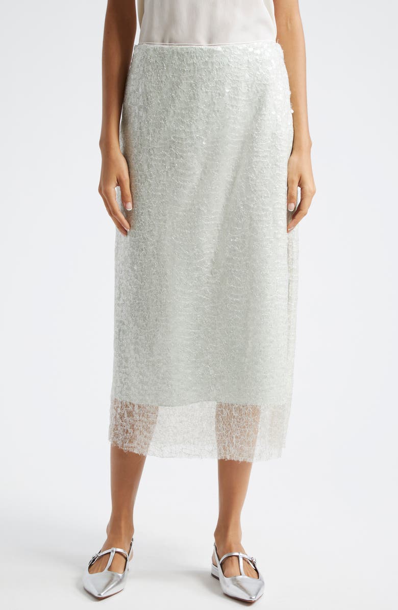 Vince Glassy Sequin Midi Skirt, Main, color,