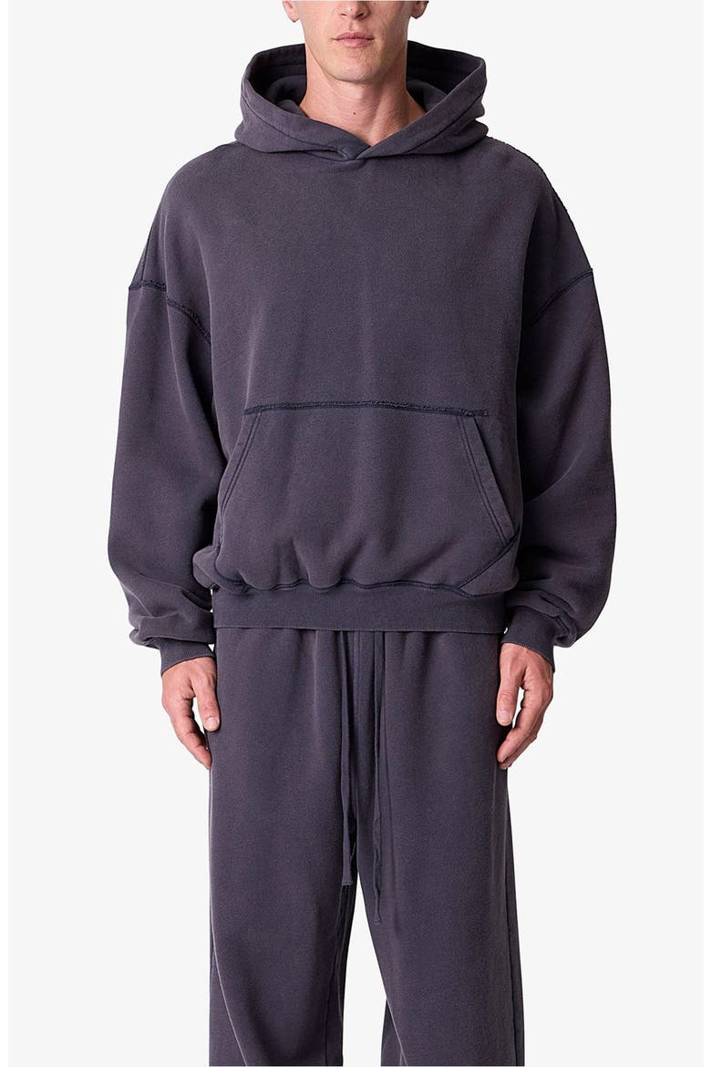 Cotton Pullover Hoodie, Main, color, WASHED BLACK