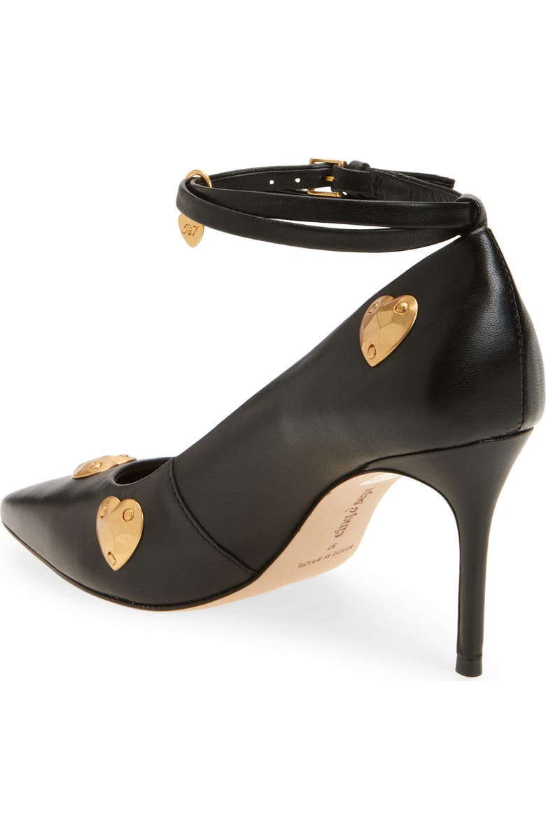Cinq à Sept Madison Ankle Strap Pump, Alternate, color, Black/ Gold