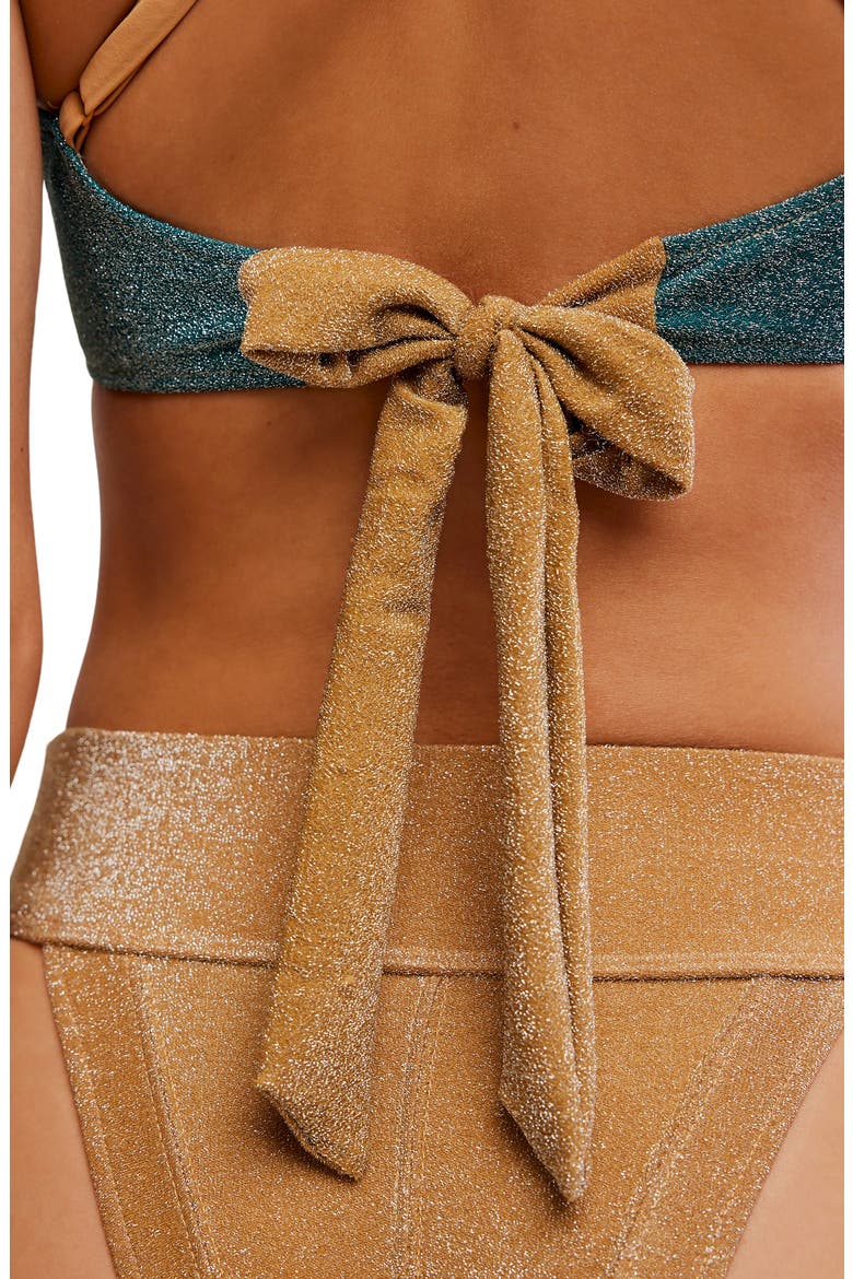 Misty Metallic Bikini Top, Alternate, color, NAPOLI