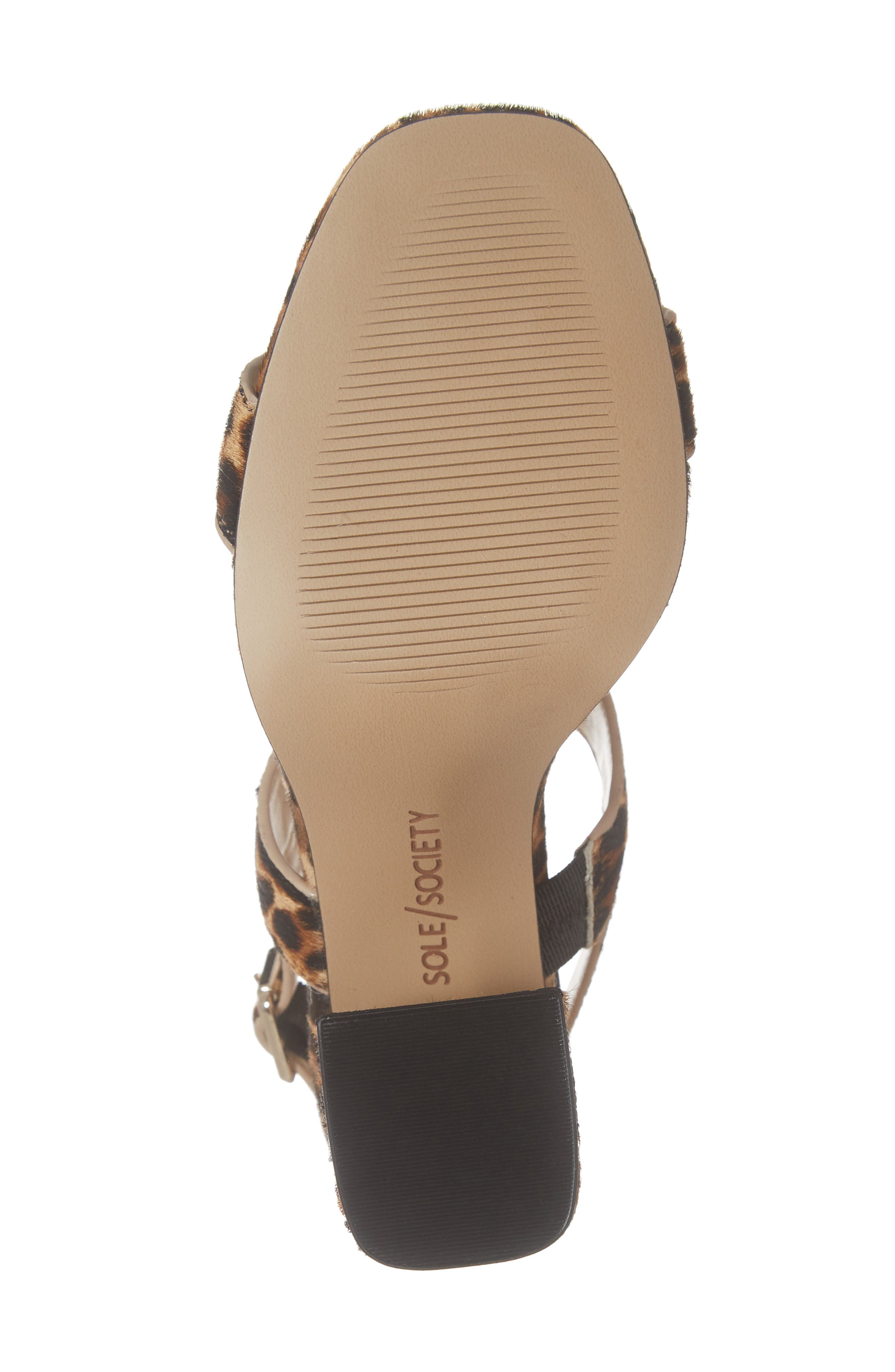 Sole Society Jessibel II Genuine Calf Hair Sandal, Alternate, color, 