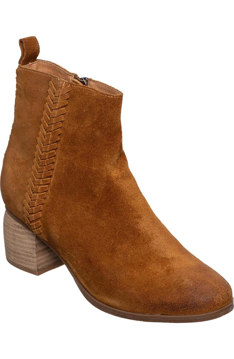 ANTELOPE Nila Almond Toe Bootie, Main, color, Cognac