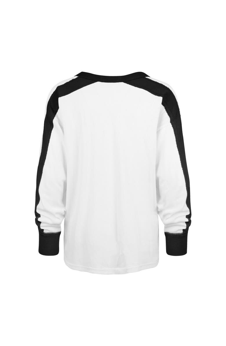 '47 Women's '47 White Baltimore Orioles Plus Size Caribou Raglan Long Sleeve T-Shirt, Alternate, color, White