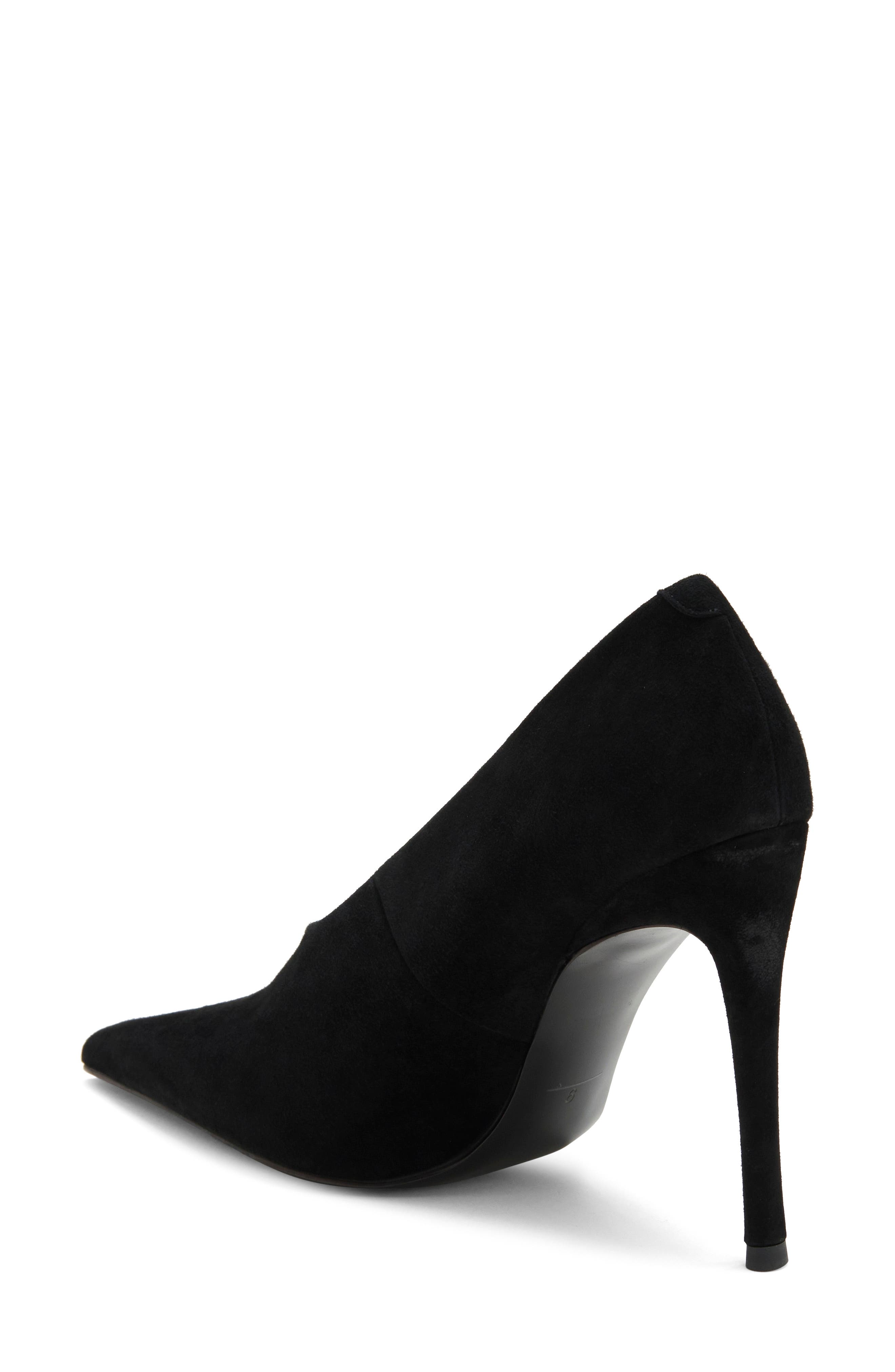 Le Chat Pointed Toe Pump, Alternate, color, BLACK SUEDE