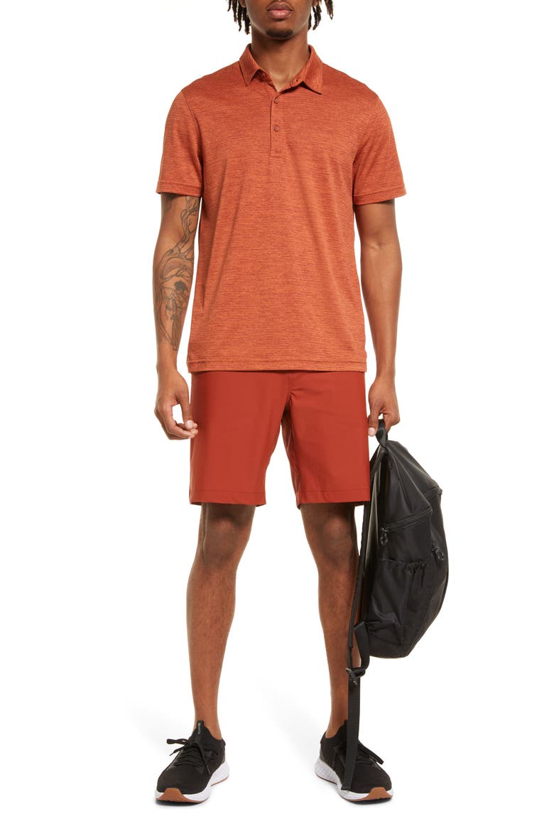 Driver Performance Polo, Alternate, color, RUST HENNA