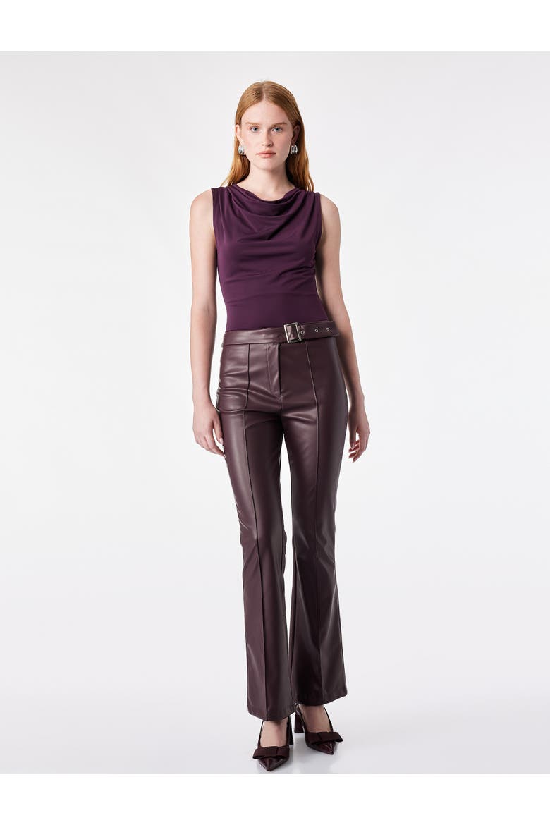 Cowl Neck Tank Top, Main, color, Plum