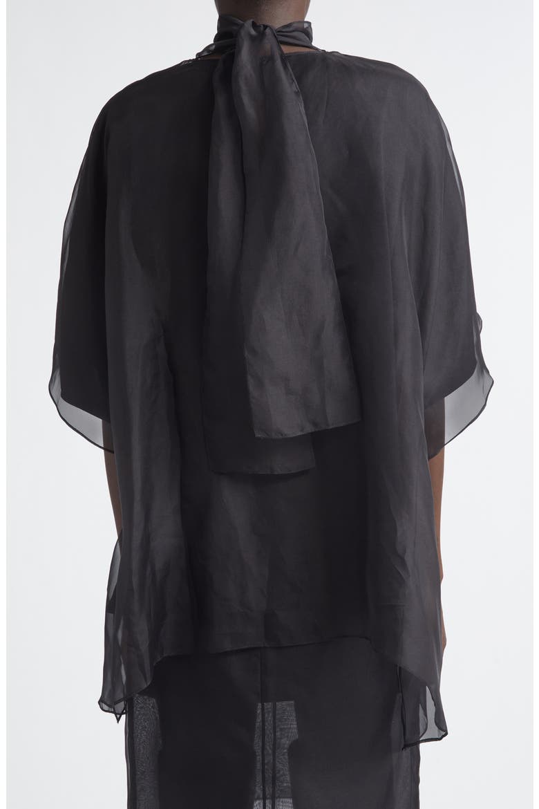 Cali Silk Organza Top, Alternate, color, BLACK