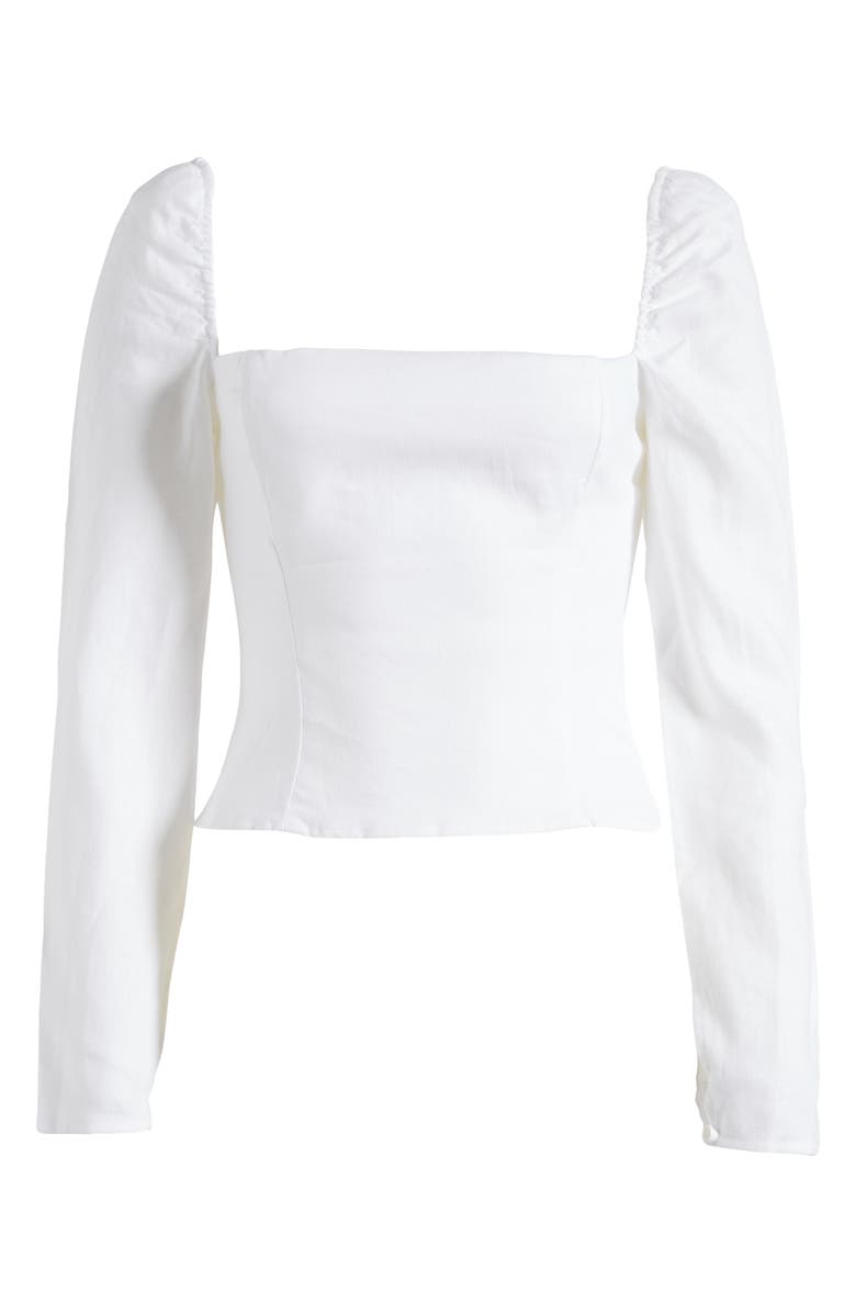 Reformation Khloe Linen Top, Alternate, color, 