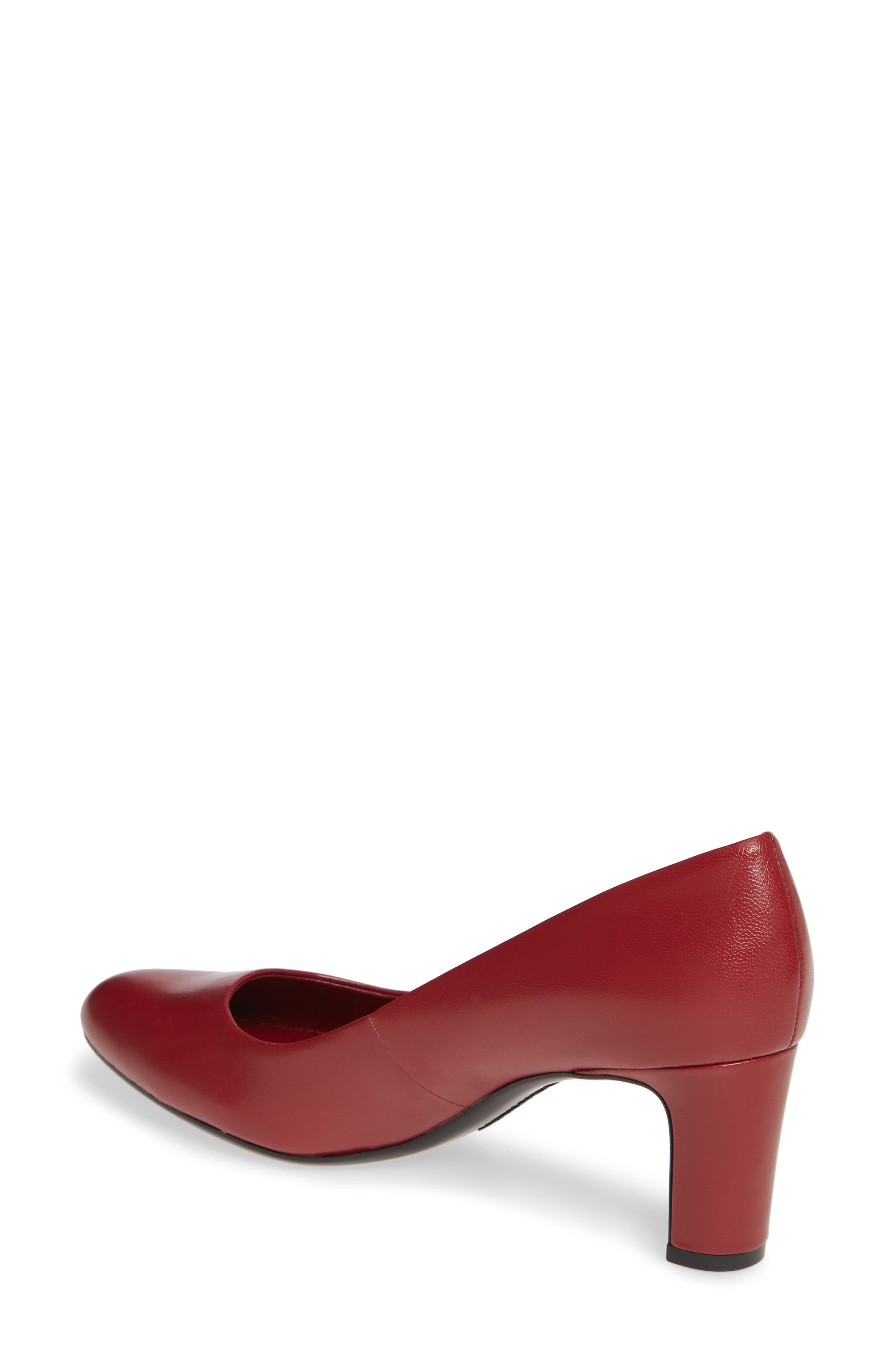 Oksa Pump, Alternate, color, BARN RED LEATHER