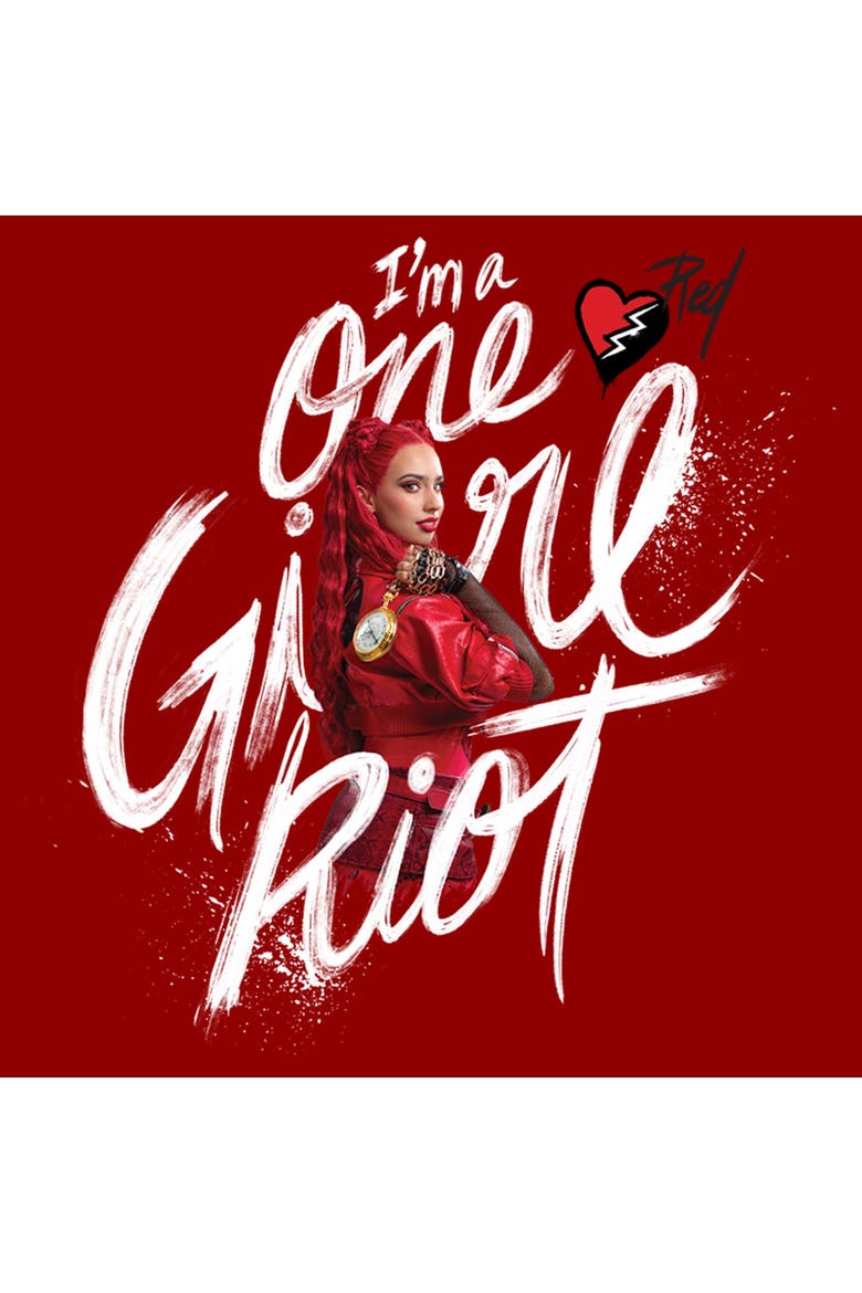 Women's Descendants The Rise of Red I'm a One Girl Riot  Graphic T-Shirt, Alternate, color, Red