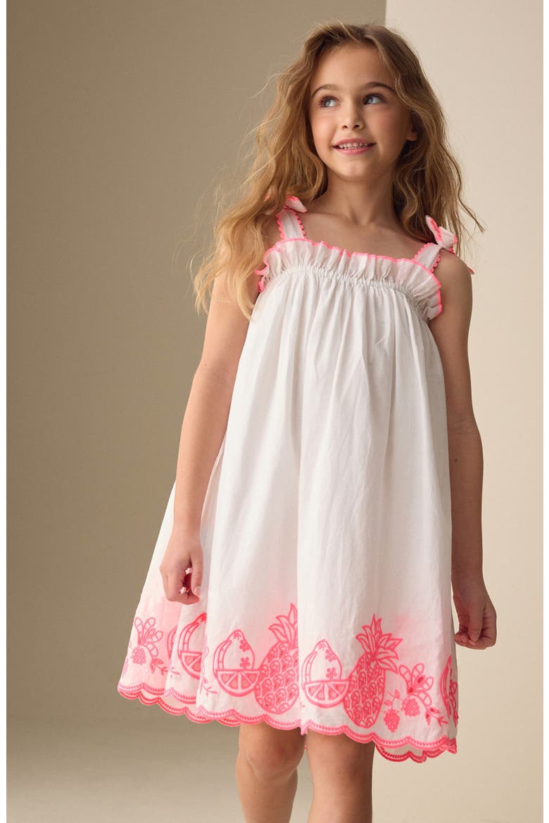 Kids' Embroidered Trim Sundress, Alternate, color, PINK