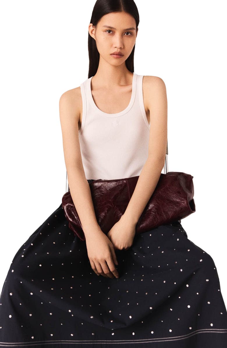 maje Rib knit tank top, Alternate, color, 