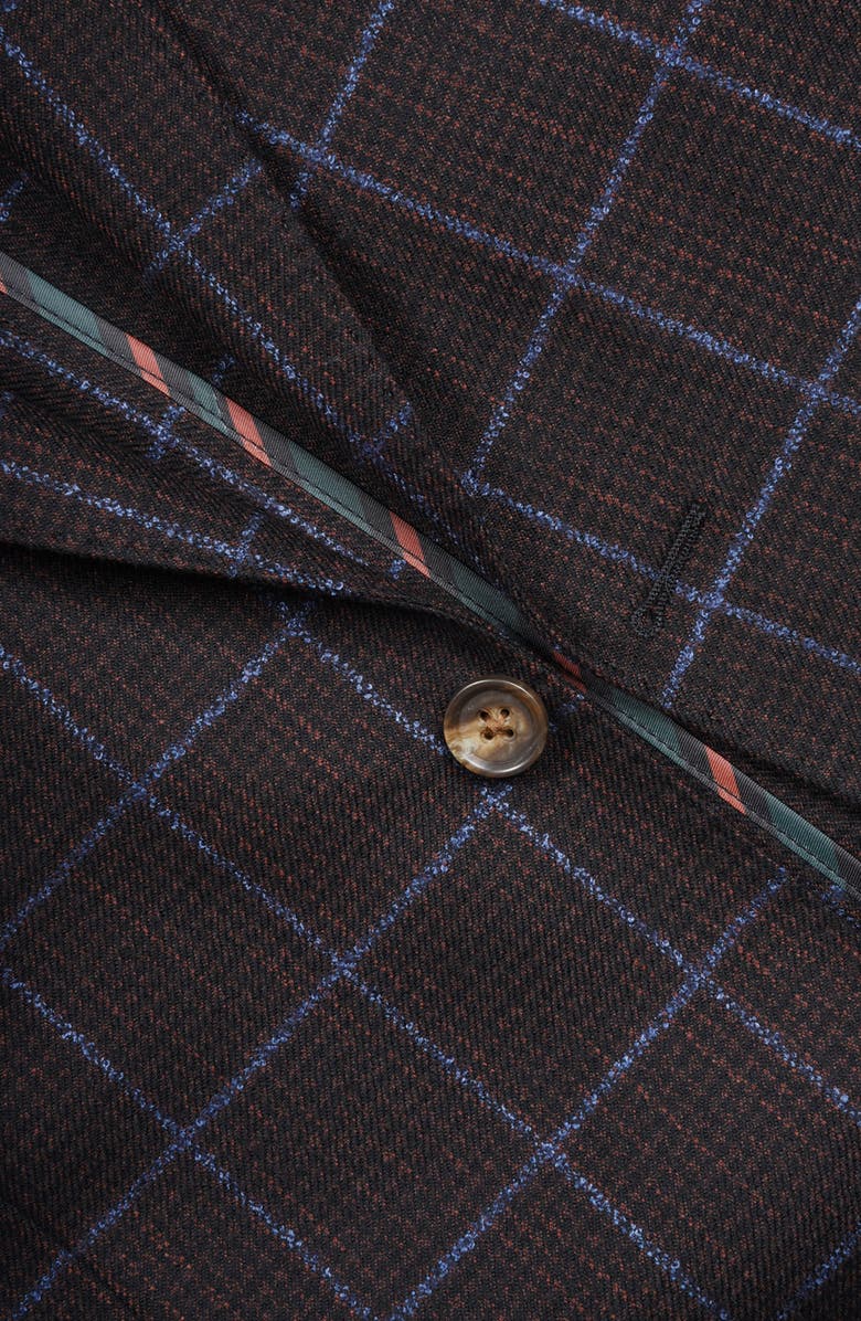 FLYNT Windowpane Plaid Wool Blend Sport Coat, Alternate, color,