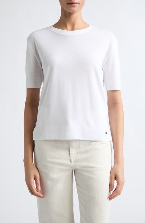 Glam Knit Crewneck T-Shirt