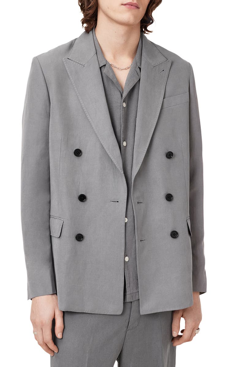 AllSaints Orpheus Blazer, Alternate, color, Machine Grey