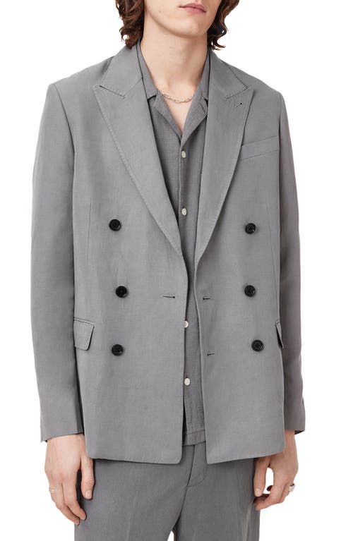 Allsaints Orpheus Blazer In Machine Grey
