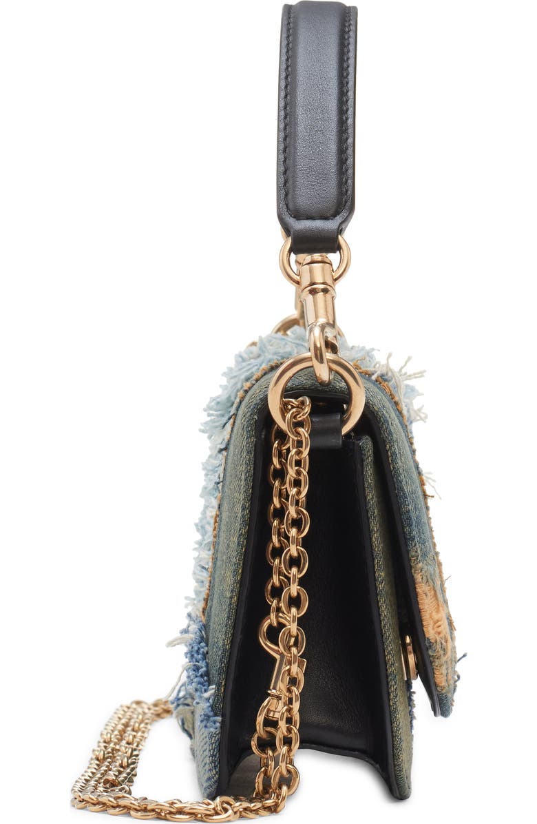 Dolce&Gabbana 3.5 Patchwork Denim Shoulder Bag, Alternate, color,